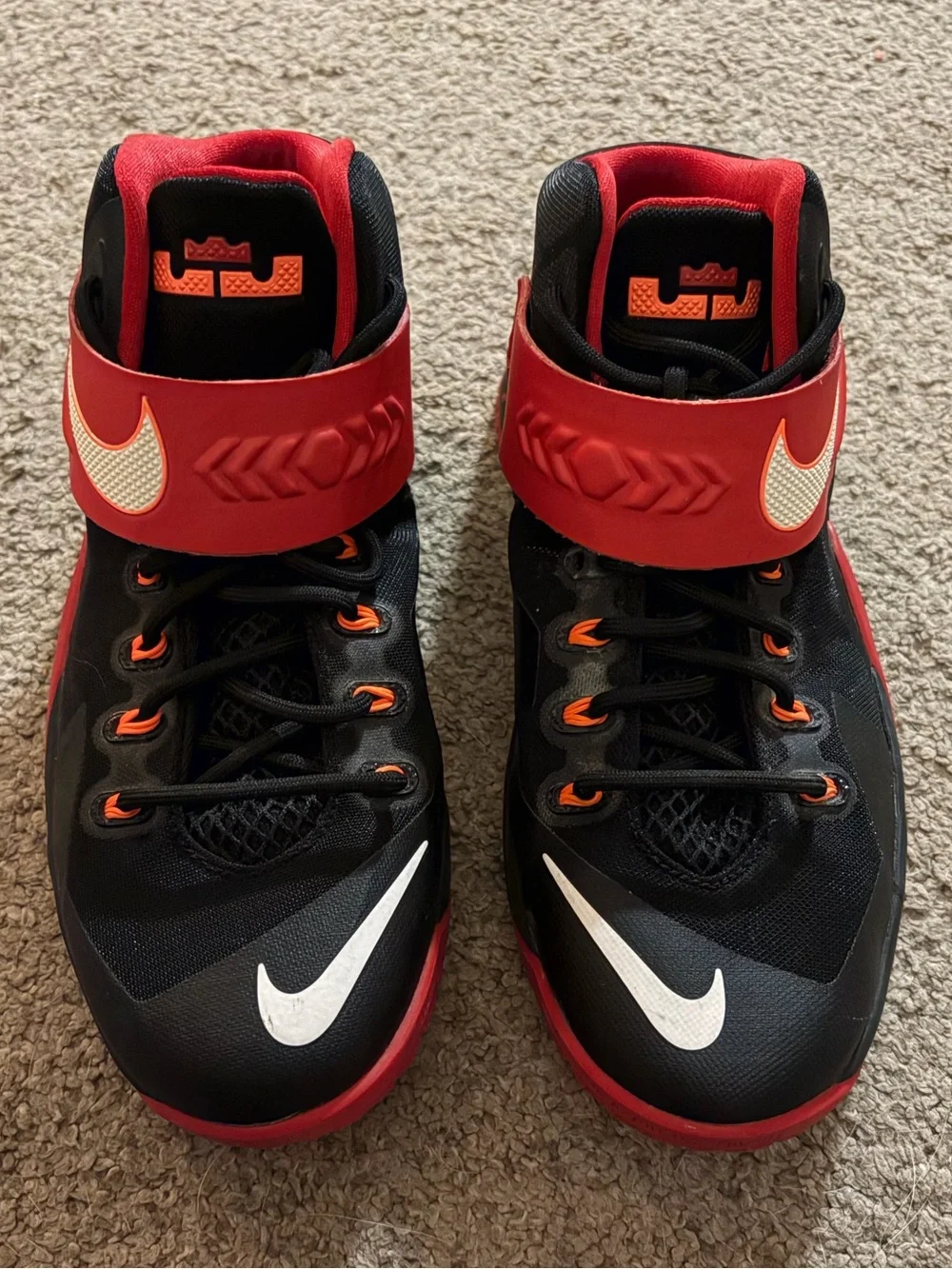 Nike LeBron Soldier 8 Basketball Shoes University Red/Black 653645-006 Size 6.5Y
